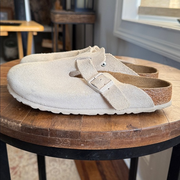 Birkenstock Boston Soft Footbed Suede Clog Sandals 38/7 - Picture 14 of 16